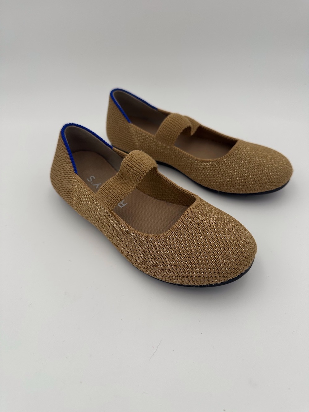 Rothy’s Girls Gold Mary Jane Dress Shoes Size 12